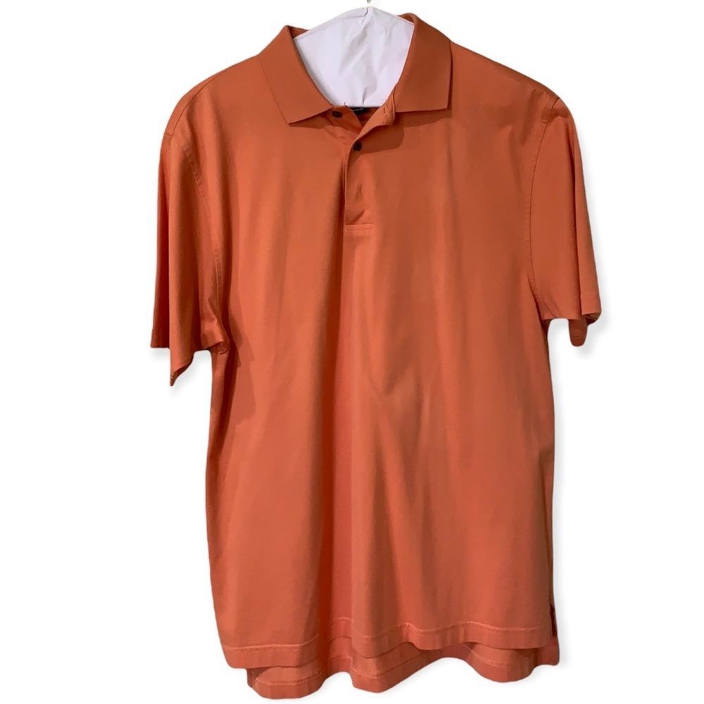 Men’s tangerine Jos. Banks polo shirt